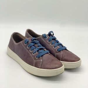 Gently Worn| Sofft Maroon Leather Sneakers | Size 7